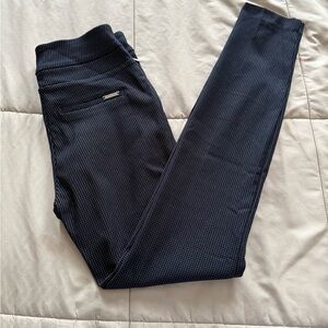 Navy Blue Patterned Leggings